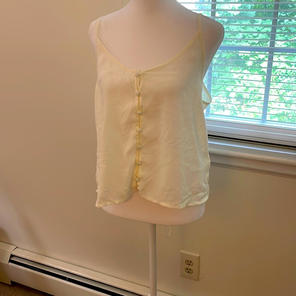 Off white button down camisole, NWOT